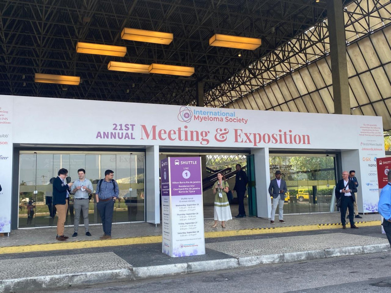 Fachada del Centro de Convenciones donde se llevó a cabo la 21ava. Conferencia Anual de la Sociedad Internacional de Mieloma, en Río de Janeiro, Brasil.