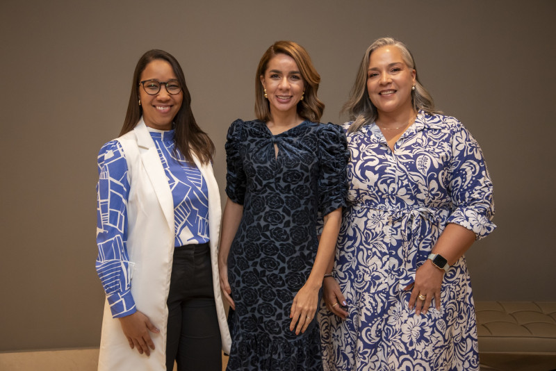 Flor Laura Miguel, Yeymis Alcántara y Yaska Jiménez.