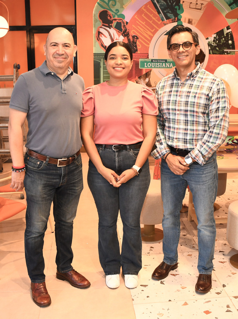 Fausto Bojórquez, Thalía Feliciano y Carlos Pastrana.