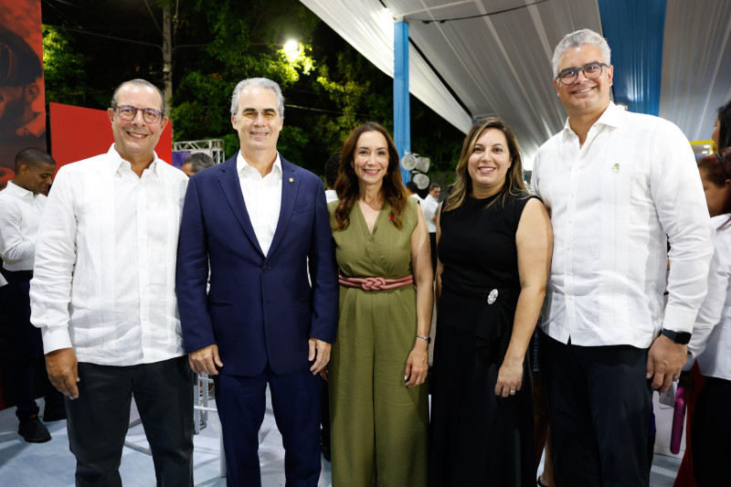 José Armando Bermúdez, René Grullón, Pilar Haché, Shiara Galarza y Francisco González