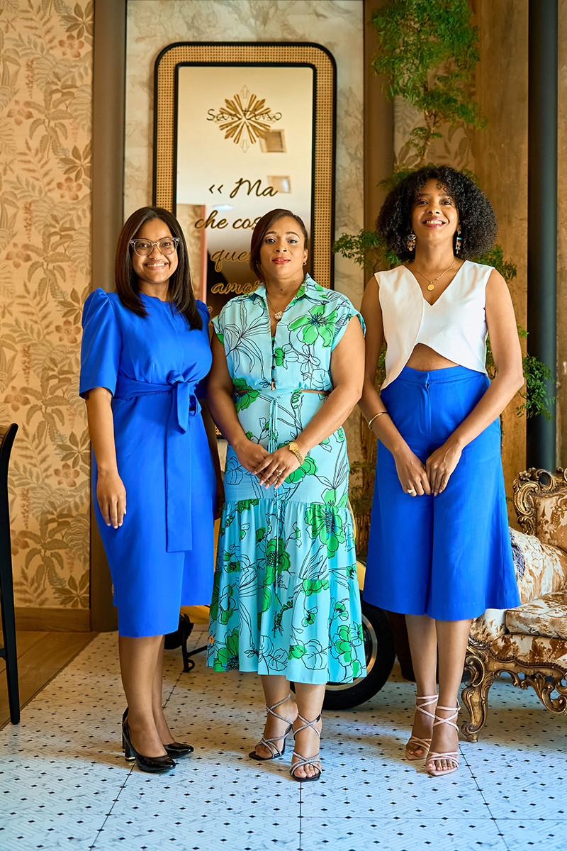 Danielis Fermín, Emilia Brito y Milian Reyes