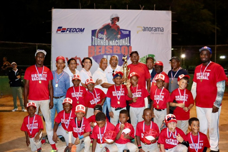 El equipo del Distrito Nacional que se coronó como campeón del Nacional U8 2024.