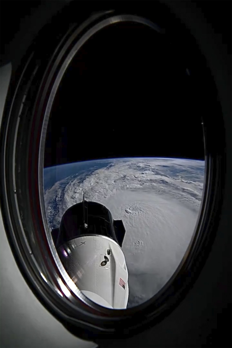 huracán Milton visto desde la Estación Espacial Internacional