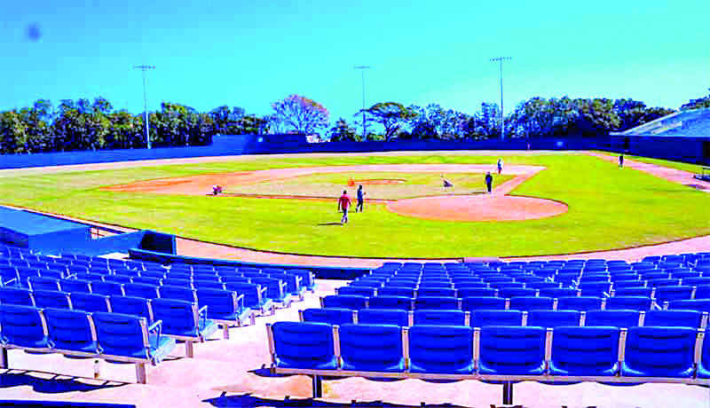 Vista parcial del estadio José Briceño, de Puerto Plata que será reinagurado este sábado.