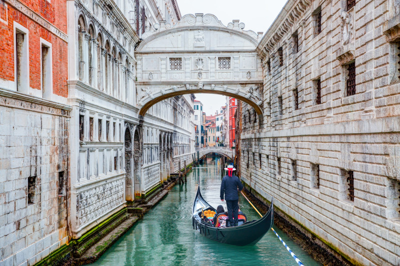 Puente de los Suspiros en Venecia