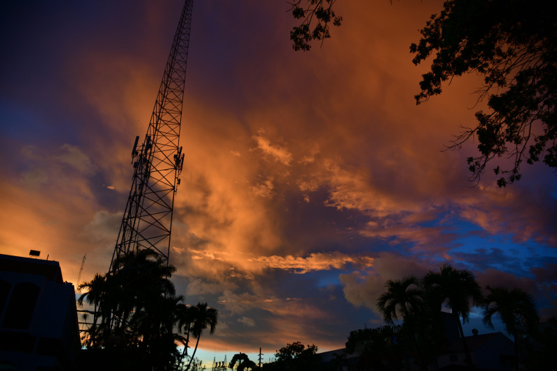 Las fotografías fueron tomadas desde la explanada de la sede del LISTÍN DIARIO