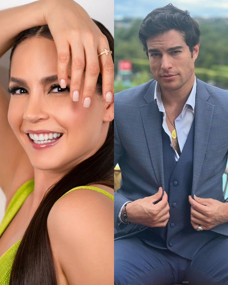 Carmen Villalobos y Danilo Carrera