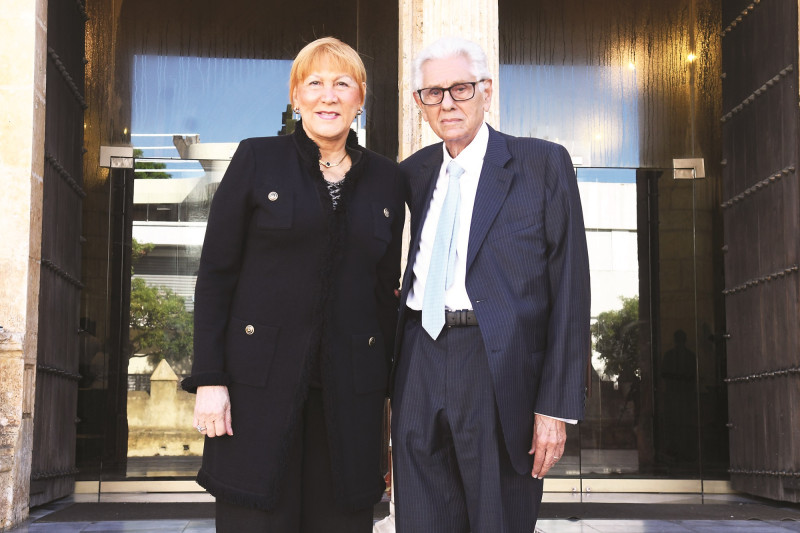 Bertha Nin de Saladín y Roberto Saladín.