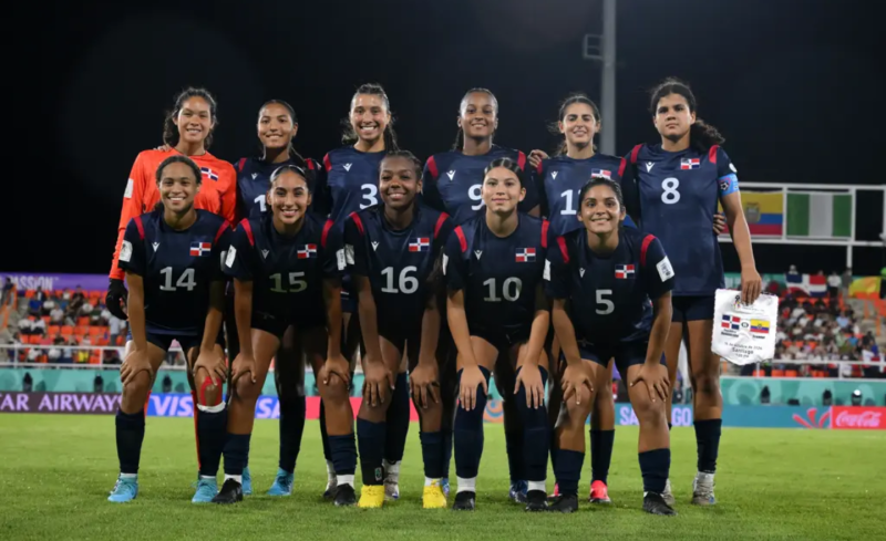 La selección femenina de la República Dominicana.