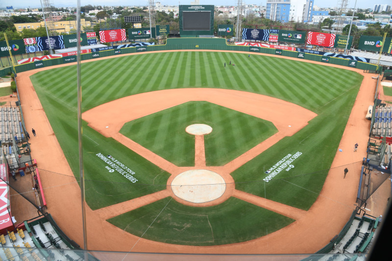 Vista aérea del estadio Quisqueya Juan Marichal.