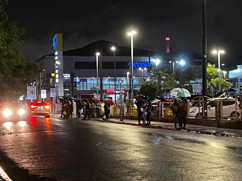 Lluvia en Santiago