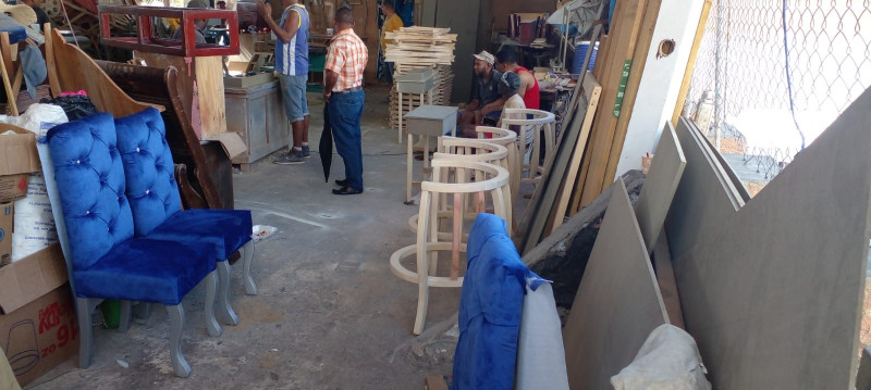 Taller de ebanistería en el centro penitenciario.