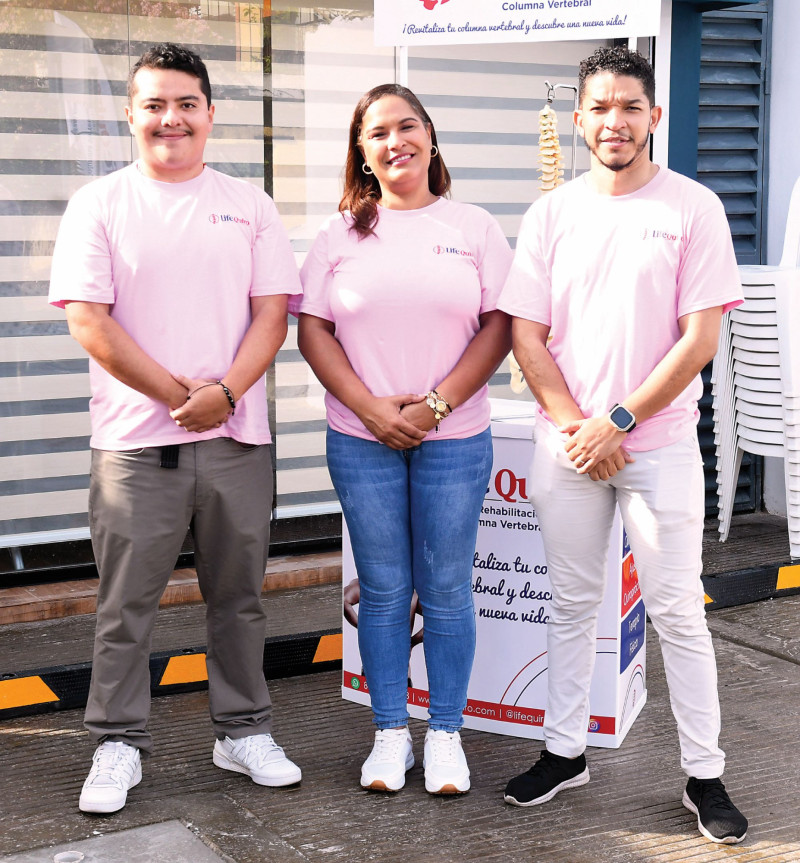 Elías Paredes, Jessica Pichardo y Ariel Rodríguez. L