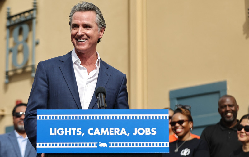 El gobernador de California, Gavin Newsom