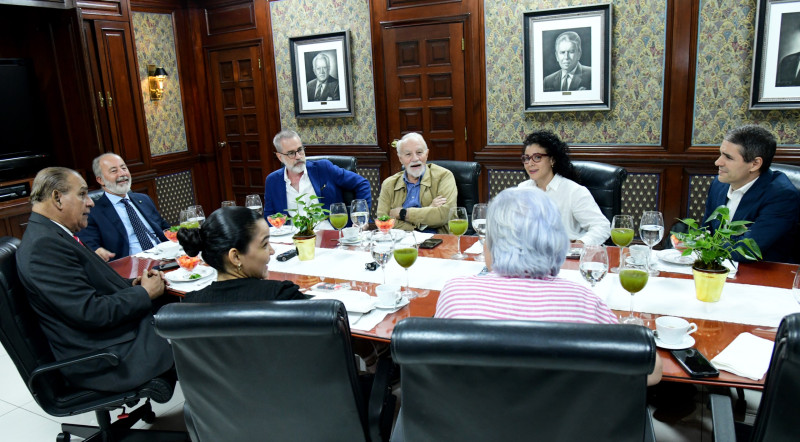 Un momento del Desayuno del Listín donde se expuso el proceso de restauración del patrimonio de la Ciudad Colonial.