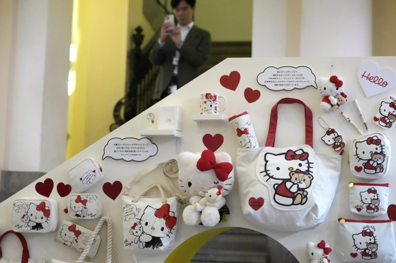 Exhibición de Hello Kitty en el Museo Nacional de Tokio.