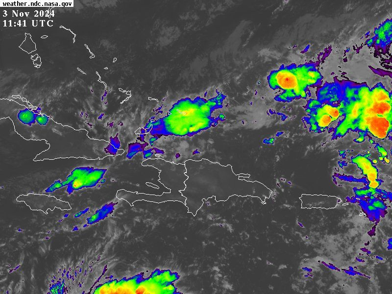 Indomet anunció lluvias para este domingo en el Gran Santo Domingo y otras provincias.