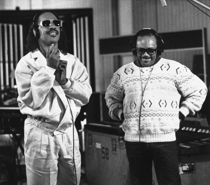 Stevie Wonder y Quincy Jones