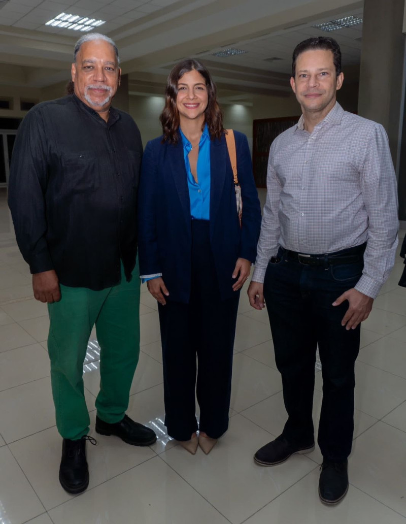 Rafalito Mirabal, Laura Partal y Edwin Espinal.