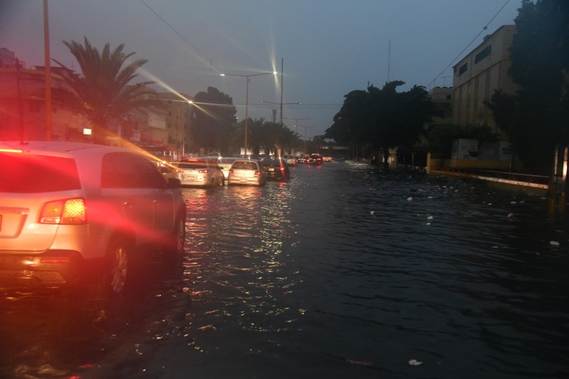 calle inundadas del gran Santo Domingo