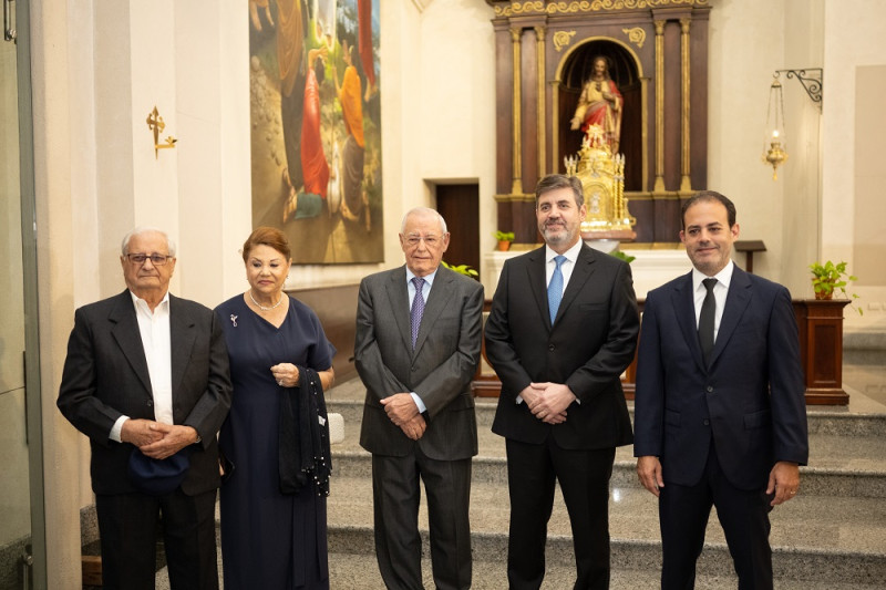 Abelardo Iglesias, Tamara de Iglesias, Manuel González, Javier González y Carlos Iglesias.