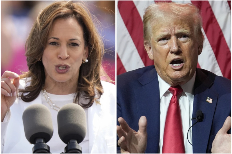 Donald Trump  y Kamala Harris