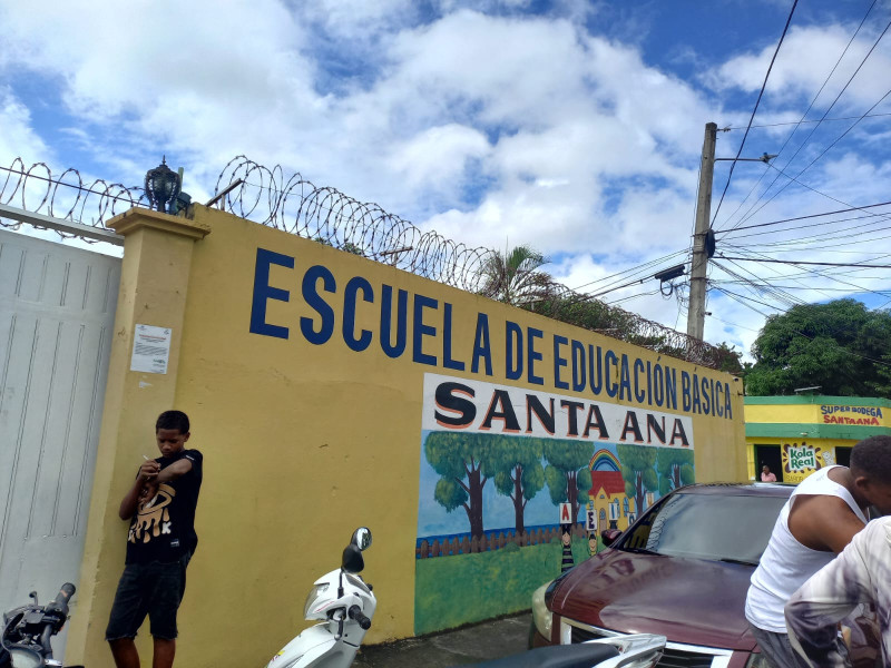 Esta escuela ha sido afectada por falta de fondos.