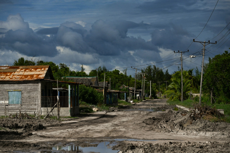 tormenta tropical Rafael a Guanimar, provincia de Artemisa