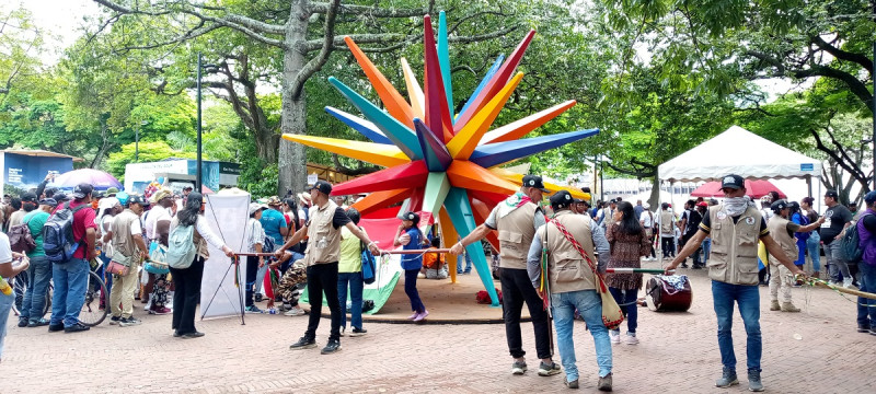 En la Zona Verde no faltaron las manifestaciones.