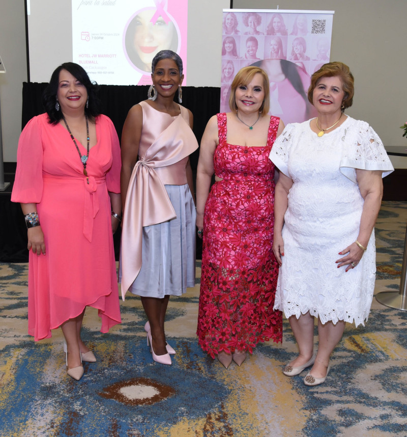 Yubia Valette, Rossy Liriano, Rommy Grullón y Marisela de Grullón.