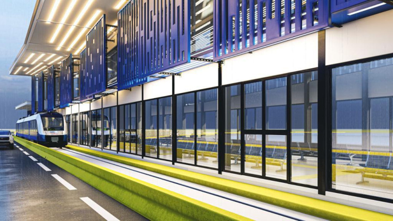 El Tren Metropolitano de Santo Domingo forma parte del Sistema Integrado de Transporte (SIT) de Santo Domingo, en su primera fase conectar[a el Aeropuerto Internacional de las América con el Centro Olímpico, integrado a la Línea 1 y 2 del Metro de Santo Domingo