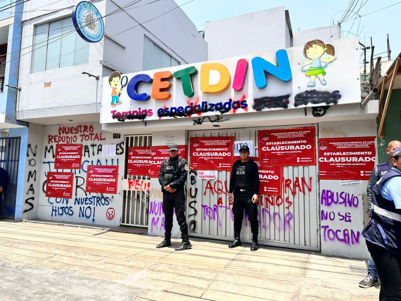 Clausura del Centro Terapéutico Especializado para Niños (Cetdin)