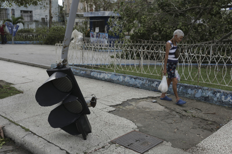 huracán Rafael por La Habana