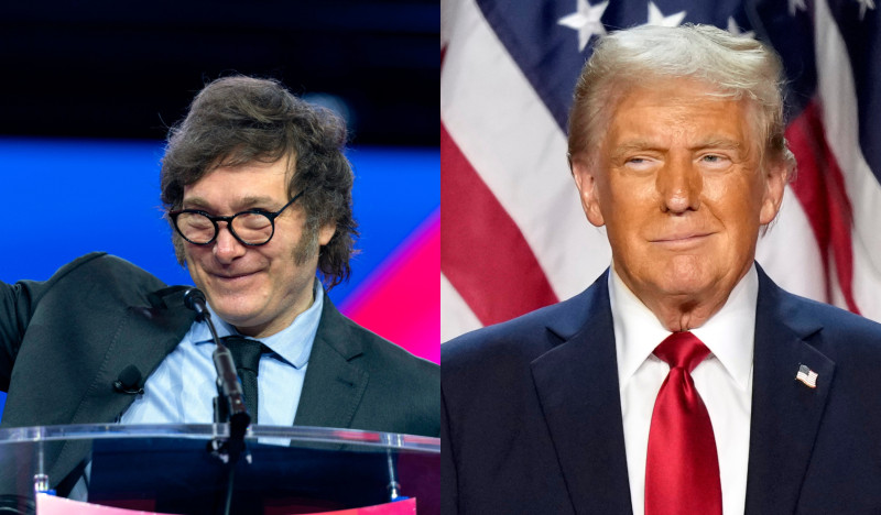 Javier Milei y Donald Trump