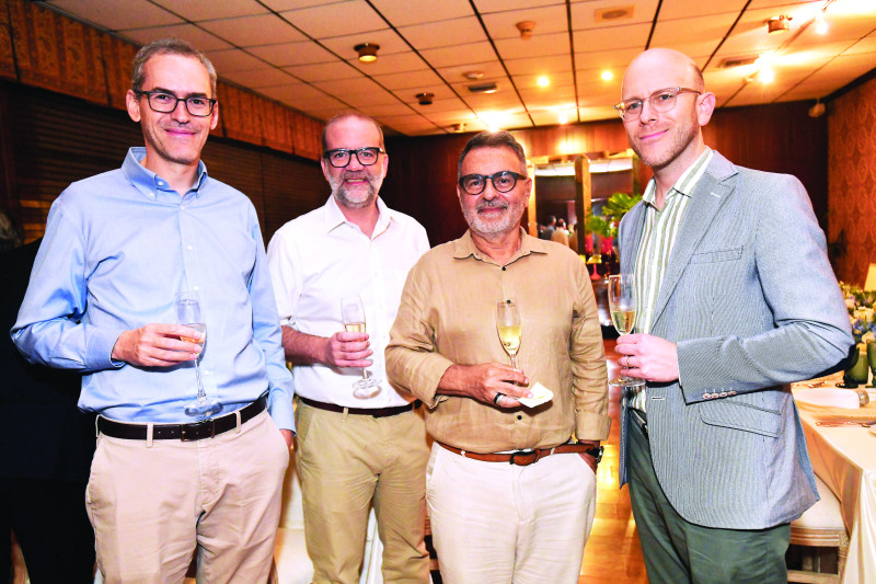 Juan Varela, Alan Gripp, José Carlos y Alex Glancz