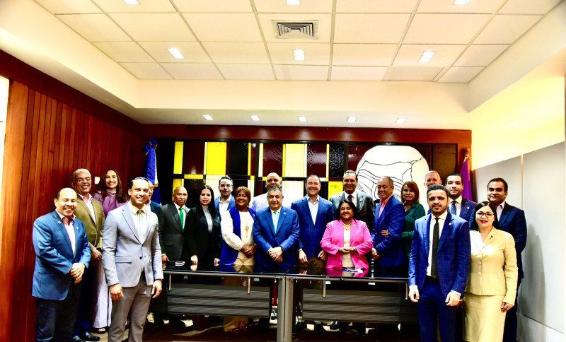 Fotografía muestra al bloque de diputados del Partido de la Liberación Dominicana (PLD).