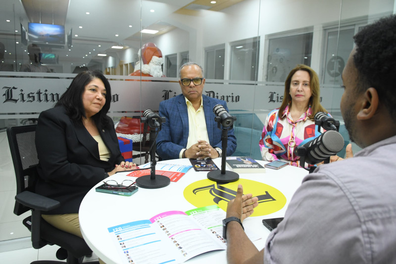 Alicia María Álvarez, Alejandro Moscoso Segarra y  Francis Meriño, explican a Listín Diario la importancia del evento.