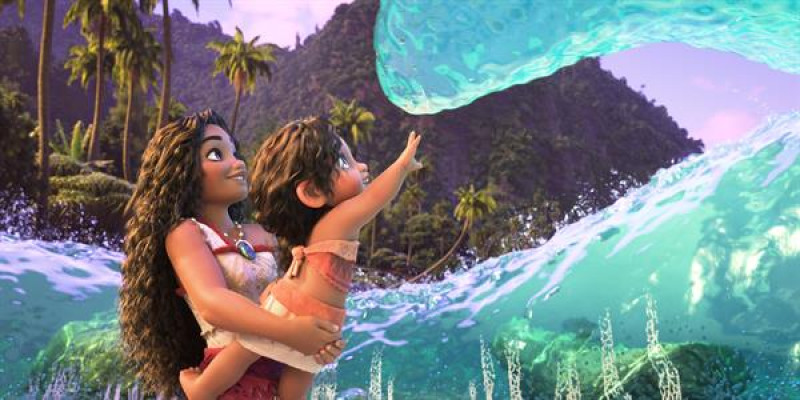 Fotografía cedida por Disney de un fragmento de la pelicula Moana 2. La joven polinesia Moana (Vaiana en España) regresa "más madura" en su segunda película de animación y con una misión aún más épica que la que atravesó durante su primera entrega.