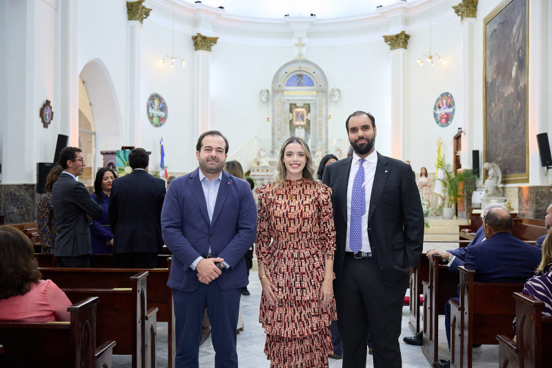 Alberto Bergés, Fabiola Rodriguez y Aristides Rubio