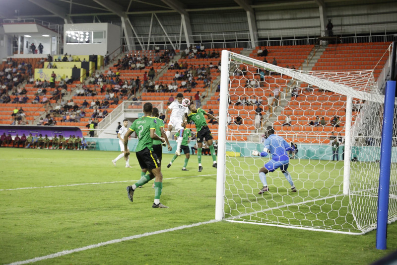 Momento de acción del partido.