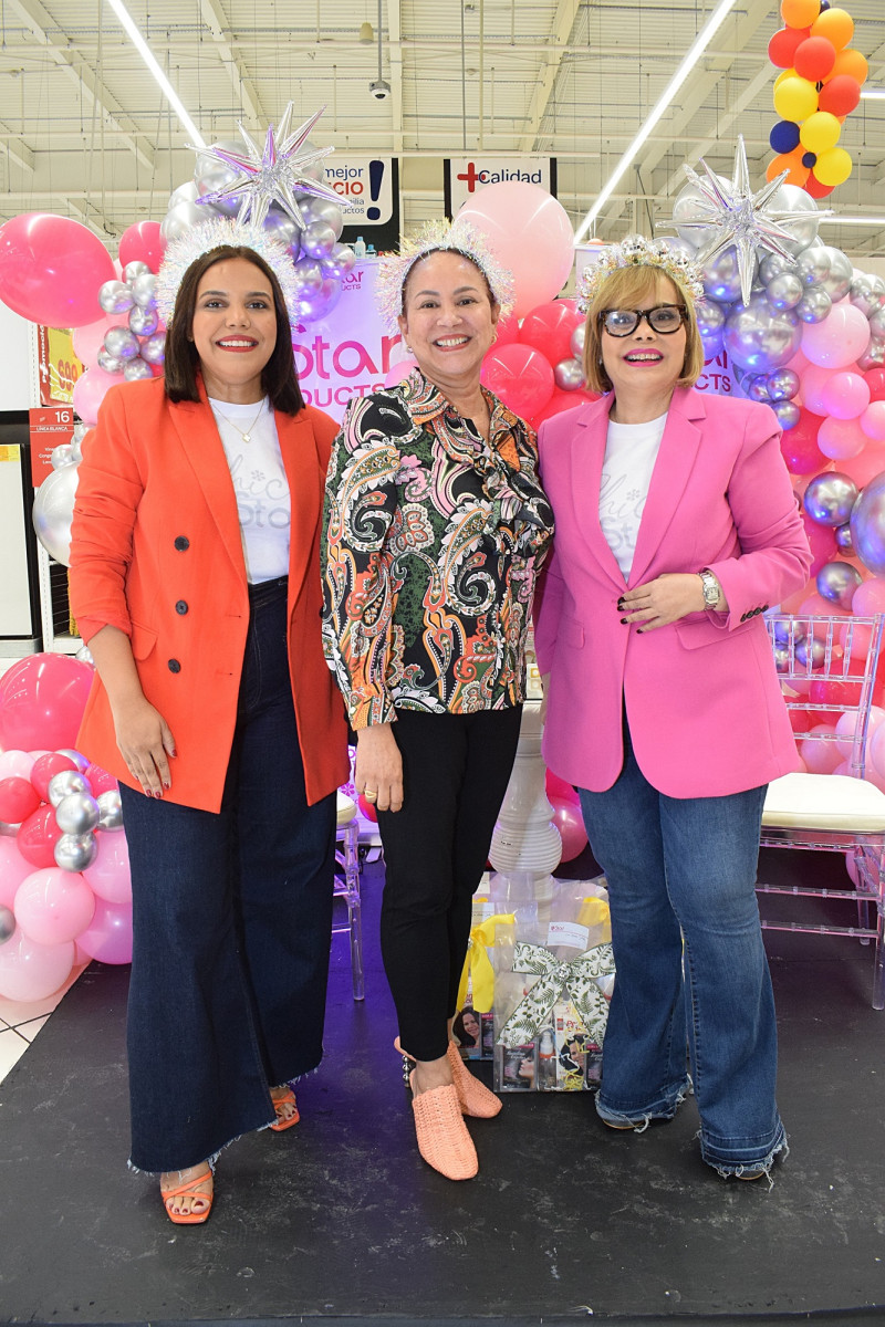 Rommy Pichardo, Francis Meriño y Rommy Grullón.