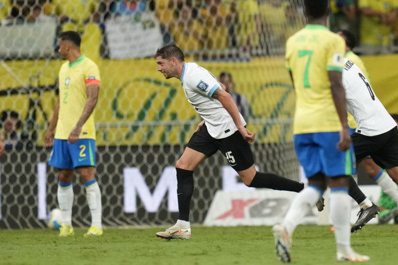 Federico Valverde, de la selección de Uruguay