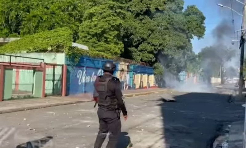 Protesta de estudiantes en SFM