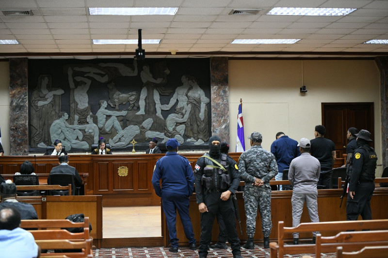 Sala de audiencia juicio por el caso Joshua Fernández