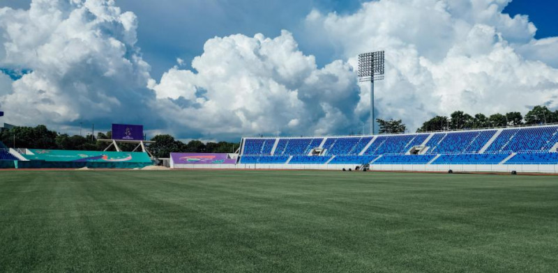 Una vista del estadio olímpico Félix Sánchez luego de su remodelación.