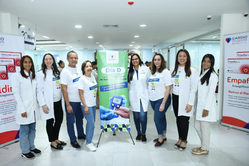 Jornada de prevención y evaluación de pacientes para la detección de la diabetes temprana organizada por el Instituto Contra la Ceguera por Glaucoma (Incocegla).