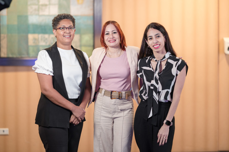 Mariana Rondo, Diomandy Castillo y Elayris Castro