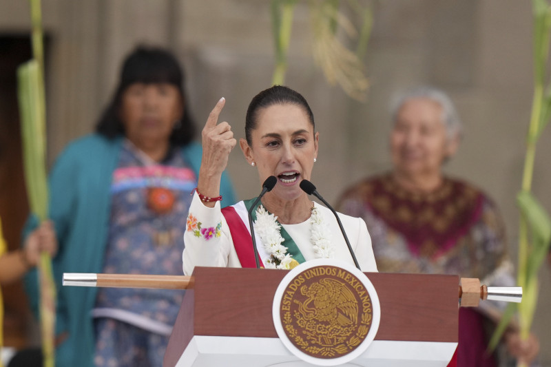 La recién juramentada presidenta Claudia Sheinbaum