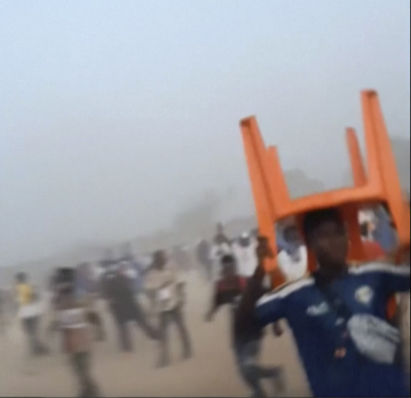 estampida en un partido de fútbol en el estadio de Nzérékoré, en Nzérékoré, Guinea,