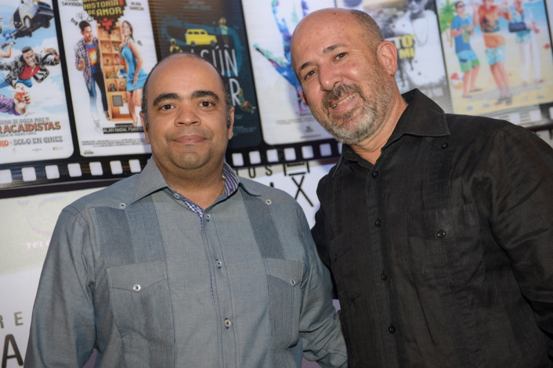 Omar de la Cruz y  Rubén Abud en la entrega de Premios La Silla, en el Palacio Bellas Artes.